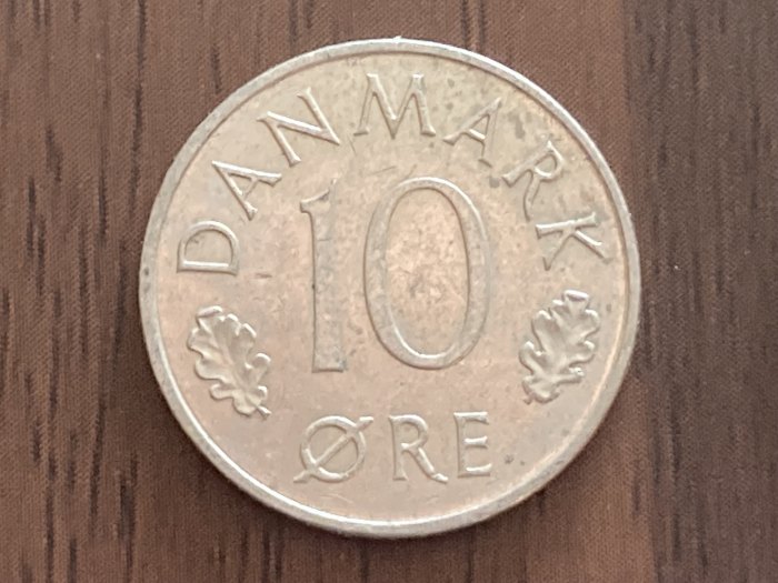 Münze Münzen Umlaufmünze Dänemark 10 Öre 1980