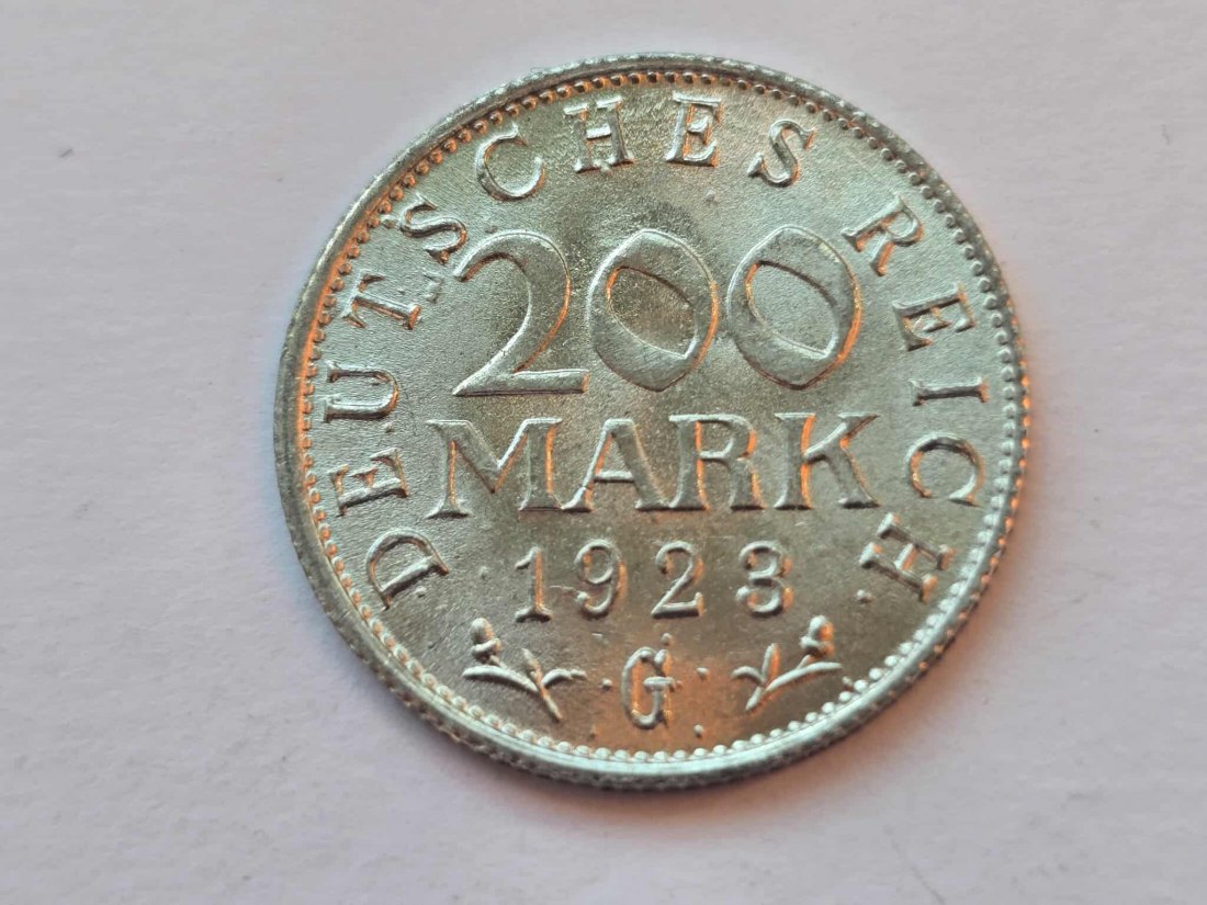 Deutsches Reich 200 Mark 1923 G STG