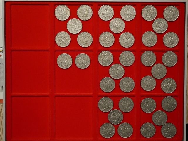  37 x 1 Zloty 1929 POLEN Zweite Republik Adler mit Flügel Mint of Poland Warschau   