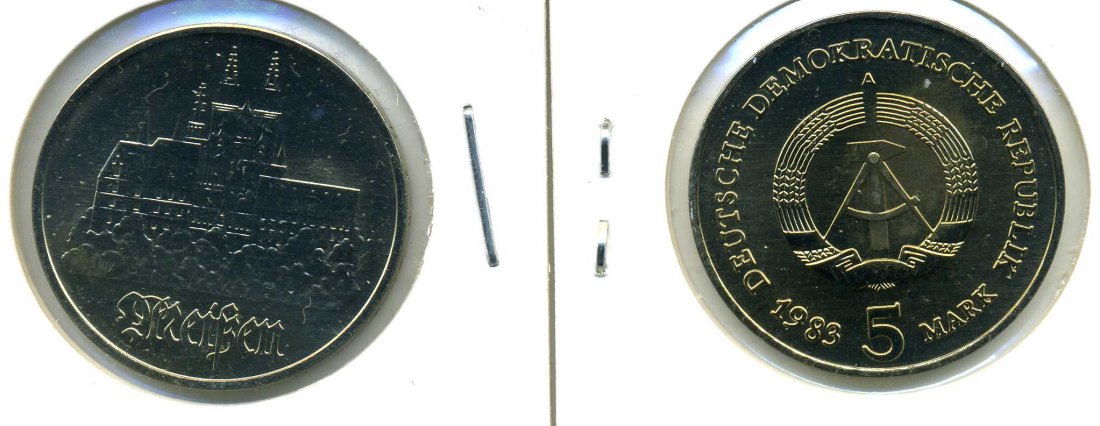 5 Mark 1983 Meissen stempelglanz