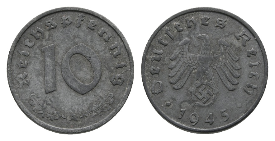 Deutsches Reich; Drittes Reich; 10 Pfennig 1945 A
