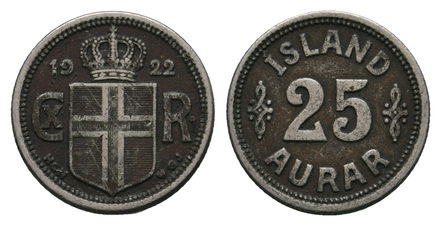 Island; 25 Aurar 1922