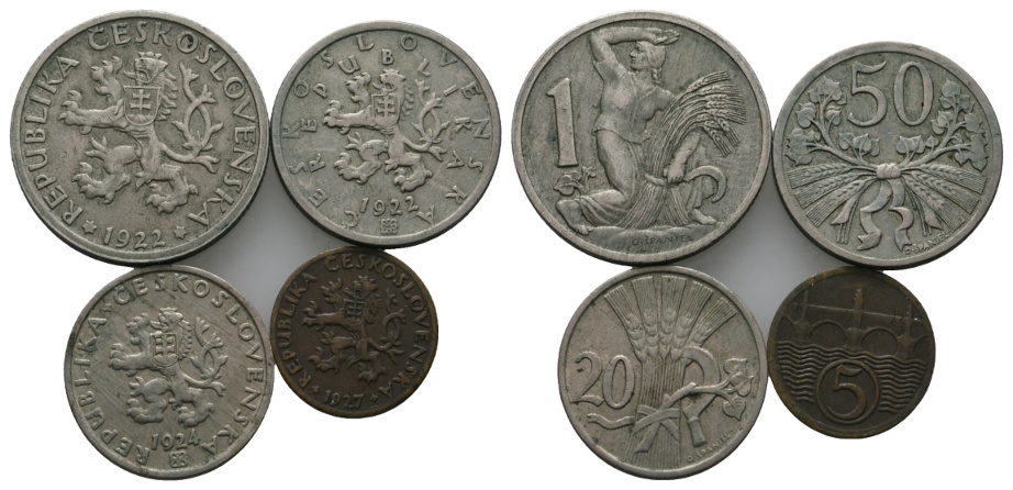Tschechische Republik; 4 Kleinmünzen