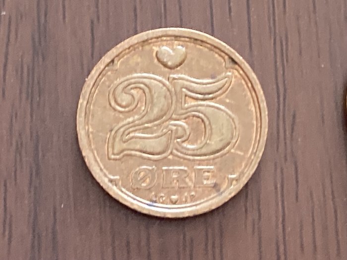 Münze Münzen Umlaufmünze Dänemark 25 Öre 1996