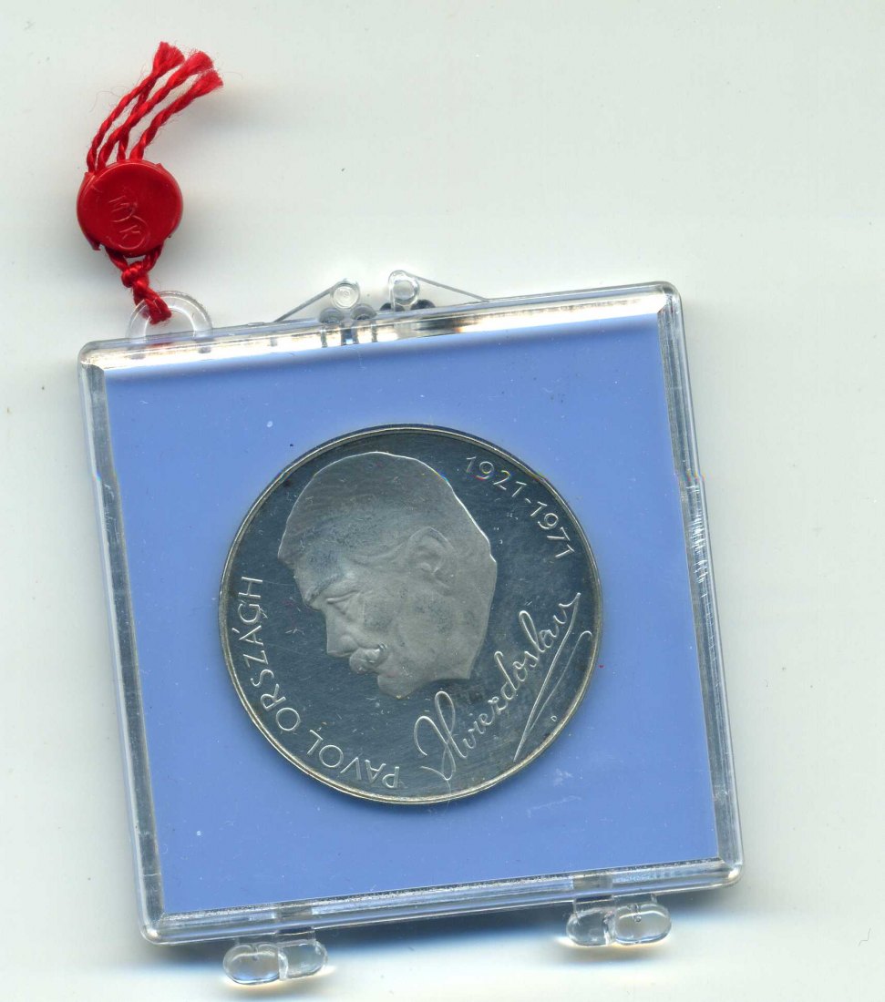 50 Kronen 1971 PP Hviezdoslav orignal Schachtel verplombt