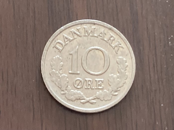 Münze Münzen Umlaufmünze Dänemark 10 Öre 1965