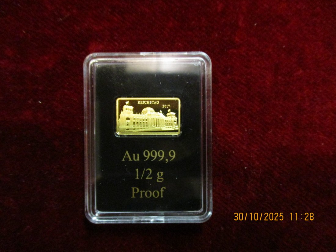  Anlagegold 999,9er Gold Gewicht: 0,5 Gramm /1   
