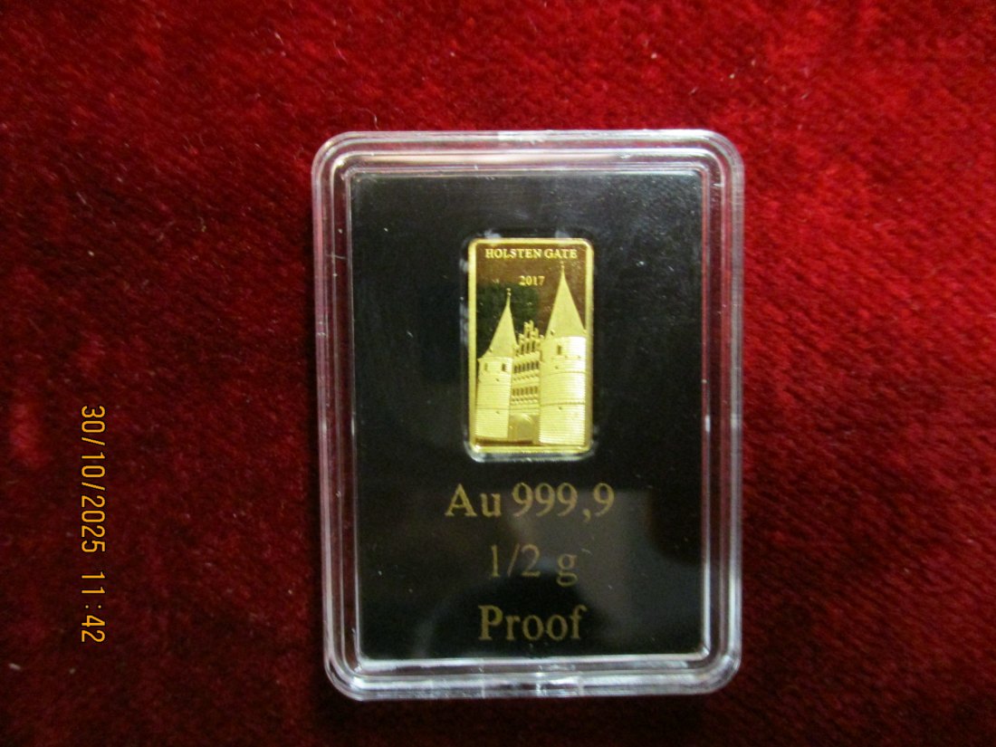  Anlagegold 999,9er Gold Gewicht: 0,5 Gramm /8   