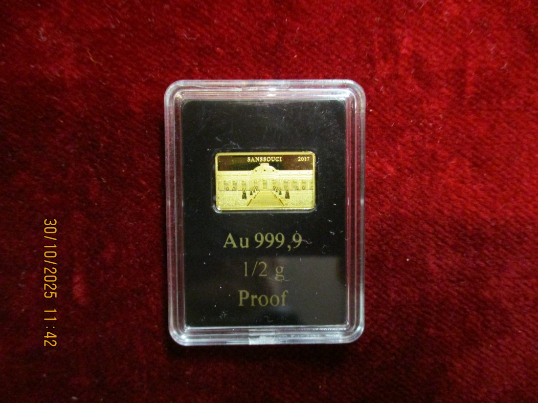  Anlagegold 999,9er Gold Gewicht: 0,5 Gramm /9   