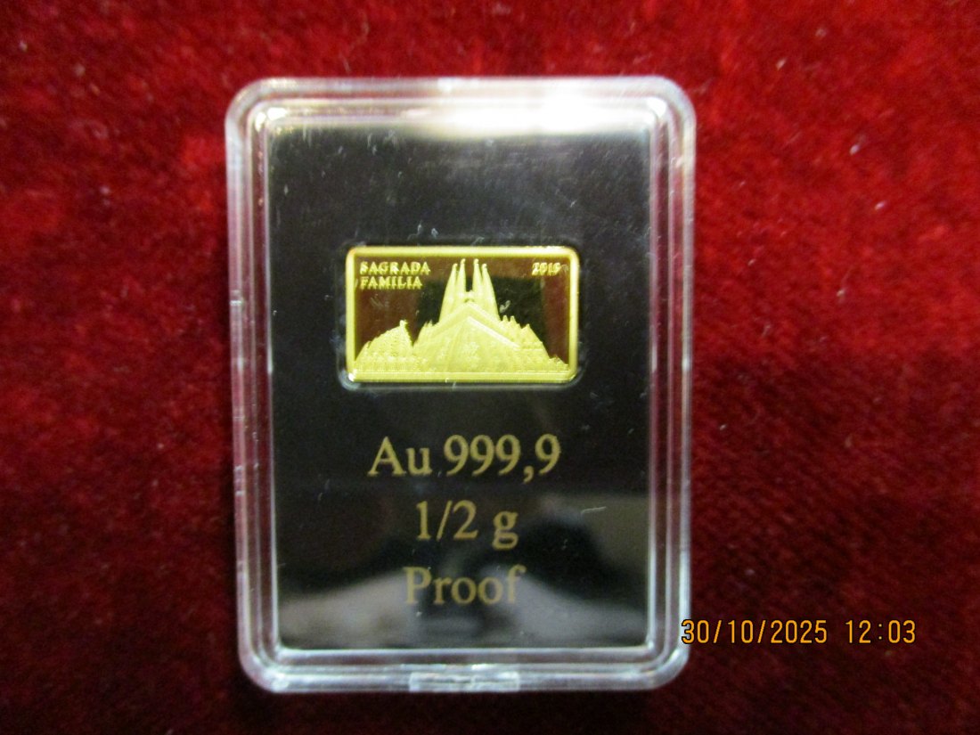  Anlagegold 999,9er Gold Gewicht: 0,5 Gramm /19   