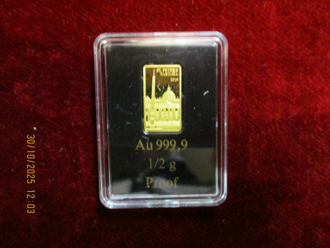  Anlagegold 999,9er Gold Gewicht: 0,5 Gramm /20   
