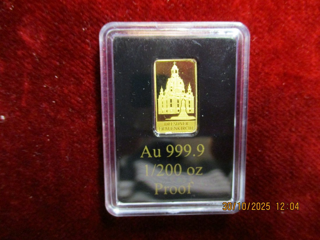  Anlagegold 999,9er Gold Gewicht: 1/200 Oz = 0,1555 Gramm /24   