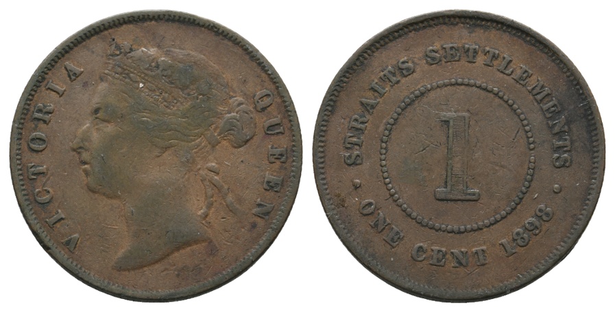 Ausland; Großbritannien; Straits Settlements; 1 cent 1898