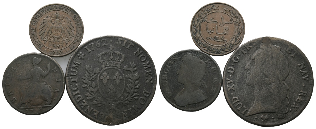 Ausland; Lot Kleinmünzen (3 Stück)