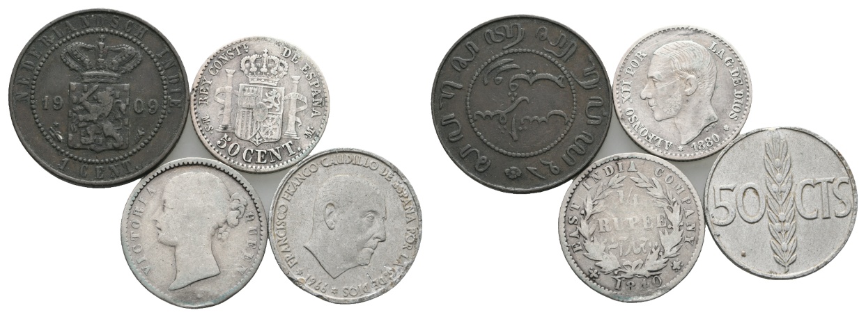 Ausland; Lot Kleinmünzen (4 Stück)