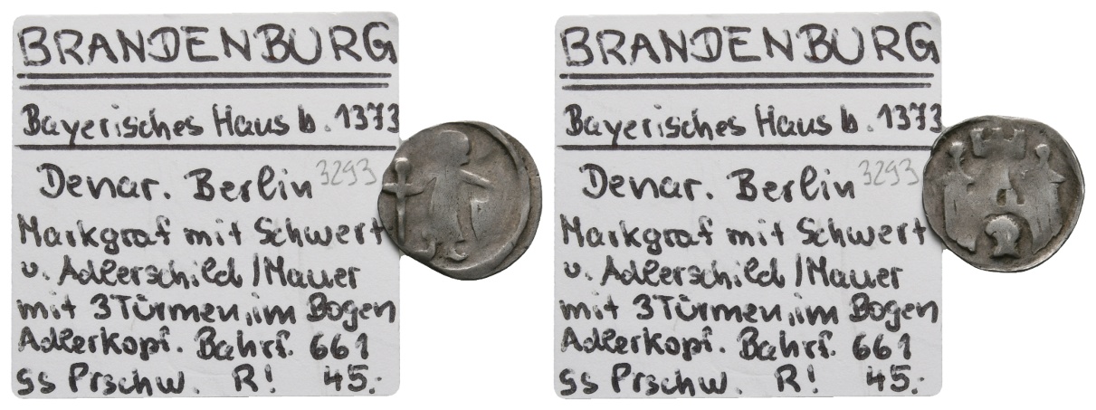 Mittelalter; Brandenburg; Pfennig; 0,67 g