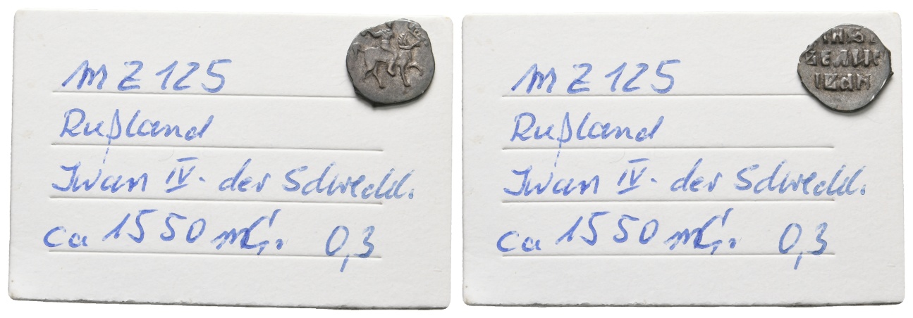 Mittelalter; Russland; Iwan IV der Schrechliche; 0,33 g