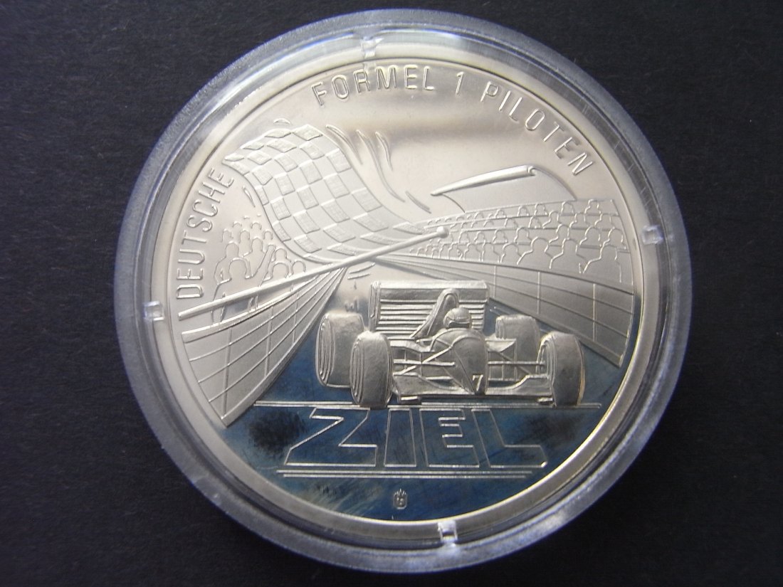  Medaille Formel I Piloten mit Farb Abbildung Schumacher 40mm   