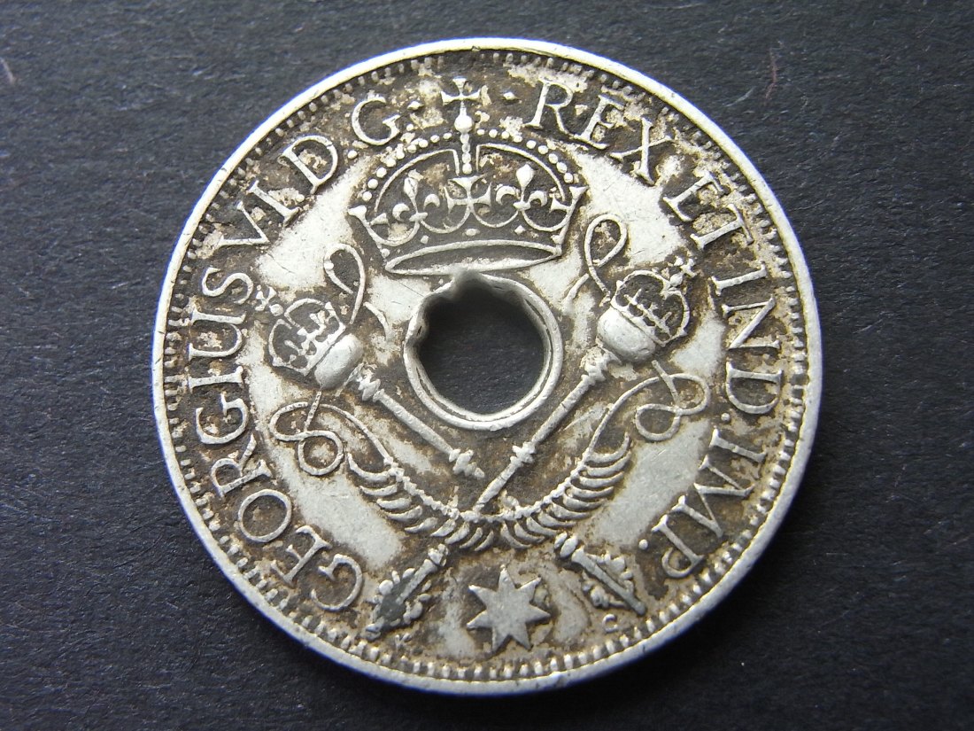  Neu Guinea 1 Schilling 1945 ss Silber   