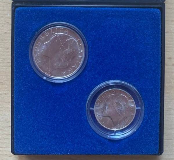  Italy 1989 Coin set FIFA World Cup in Italy 1990 (2 coins)   