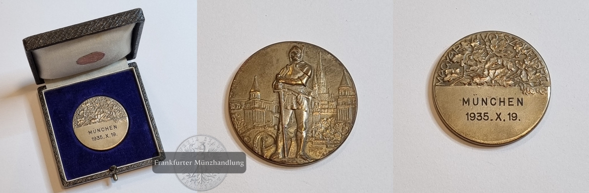  Ungarn Bronzemedaille Ungarischer Fechtverband 1935 FM-Frankfurt   