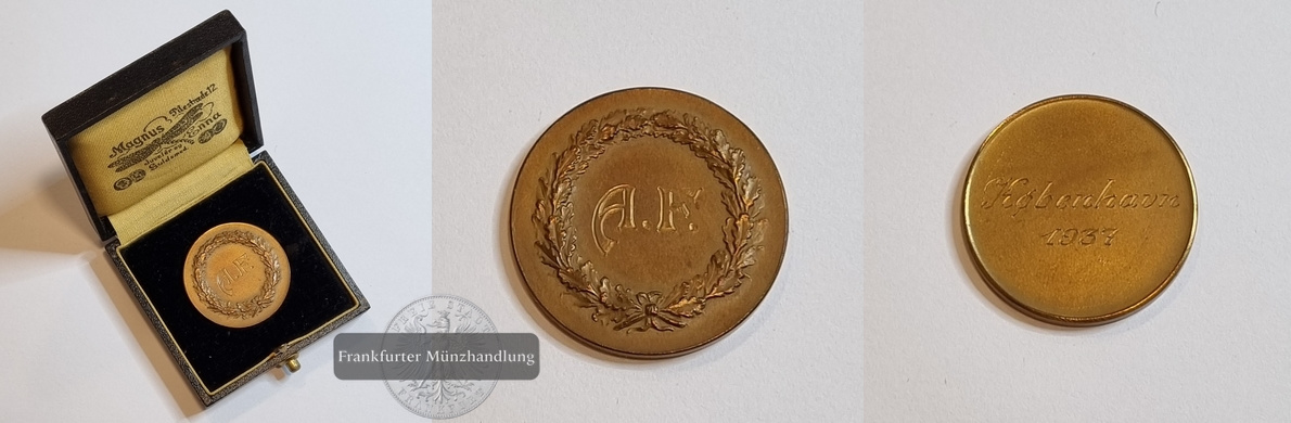  Dänemark Bronzemedaille Kopenhagen 1937 FM-Frankfurt   