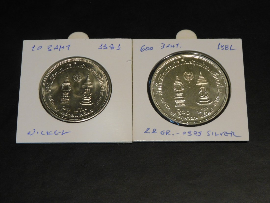  THAILAND 10-600 BAHT 1981.GRADE-PLEASE SEE PHOTOS.   