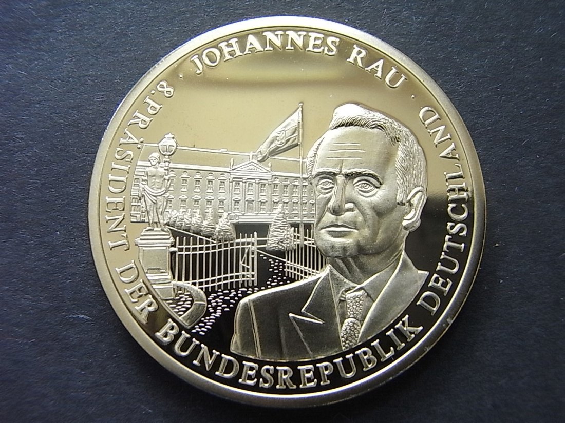  Medaille Bundespräsident Johannes Rau 40mm   