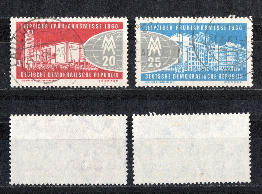  DDR 1960 Mi. 750-751 Kompl.-Satz Echt Gelaufen-gestempelt   