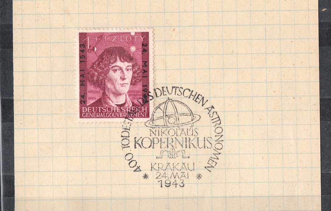  Dt. Reich 1943 Mi. 104 FDC- Generalgouvernement inkl. SST/ a. Papier/ SEHR SELTEN   