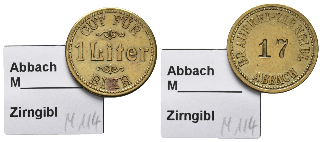  Bayern, Abbach, Brauerei Zirngibl, Menzel 114   