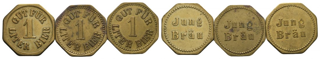  Bayern, Abensberg, Jungbräu, Menzel 122 (3 Stück)   