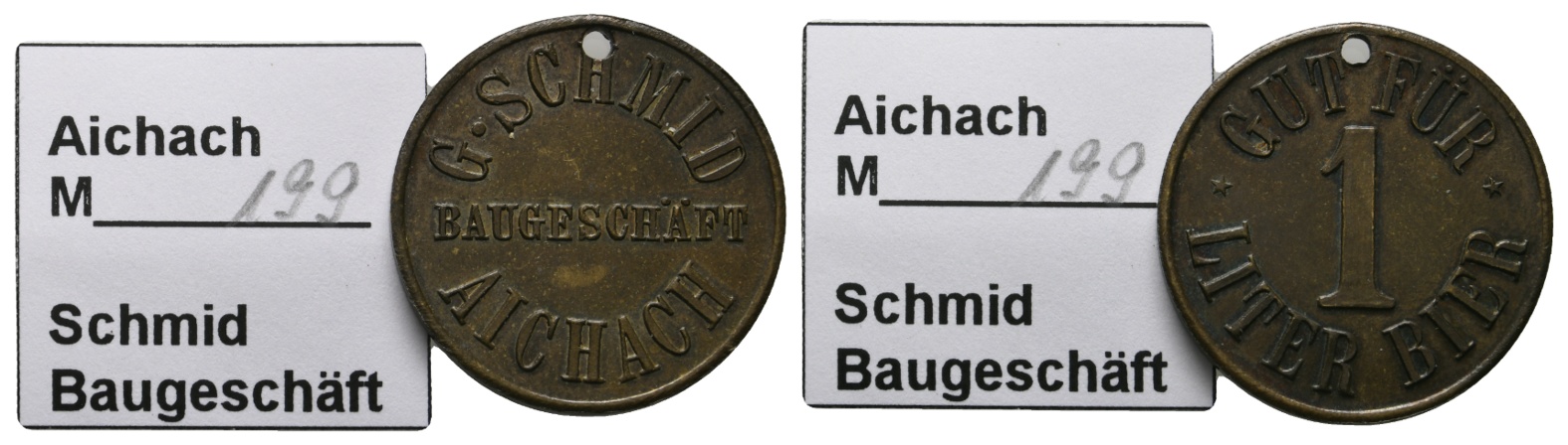  Bayern, Aichach, G. Schmid Baugeschäft, Menzel 199   