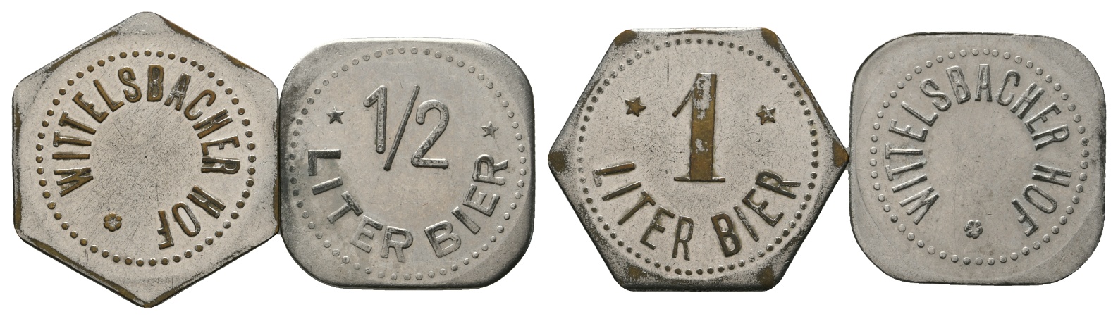  Bayern, Aichach, Wittelsbacher Hof, Menzel 202 (2 Stück)   