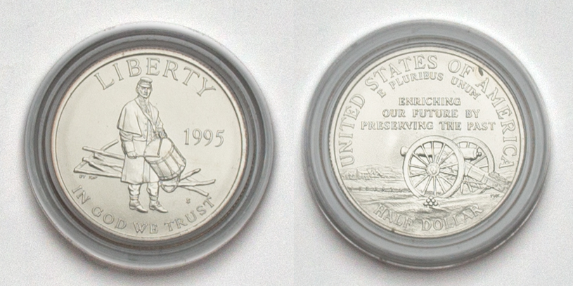  USA Half Doller 1995 S Civil War Battlefields stgl.   