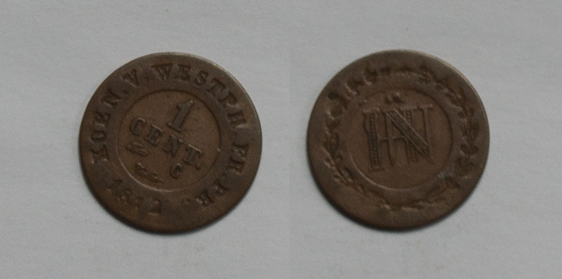  1 Centime Deutschland-Königreich Westphalen Cassel 1812 fast ss   