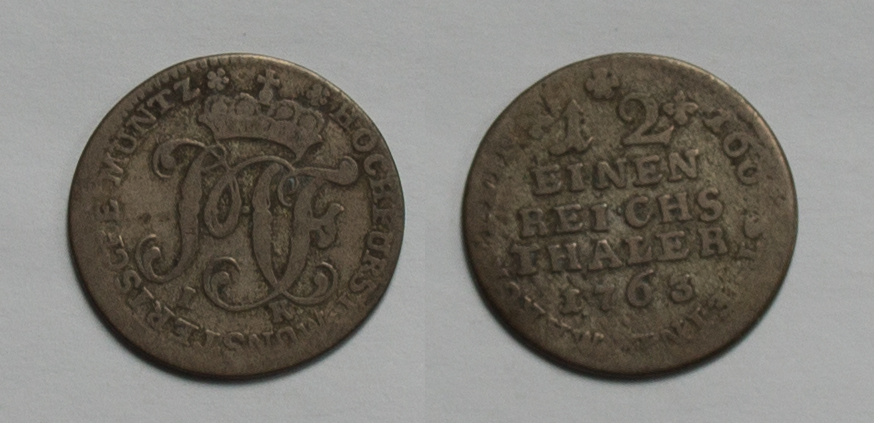  Münster Bistum 1 1/2 Taler 1763 Maximilian Friedrich von Königsegg.Rothenfels 1762-1784 s   