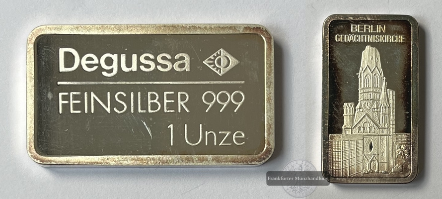  Deutschland Degussa 1 Unze Berlin Gedächtniskirche FM-Frankfurt Feinsilber: 31,1g   