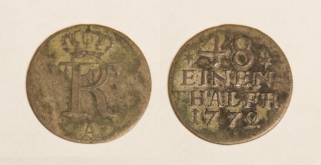  Brandenburg-Preußen 1/48 Taler 1772 A Friedrich II. 1740-1786 ss   