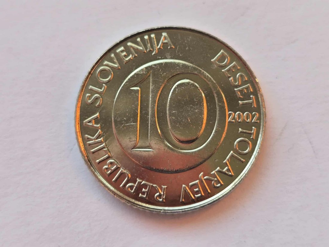  Slowenien 10 Tolar 2002 STG   