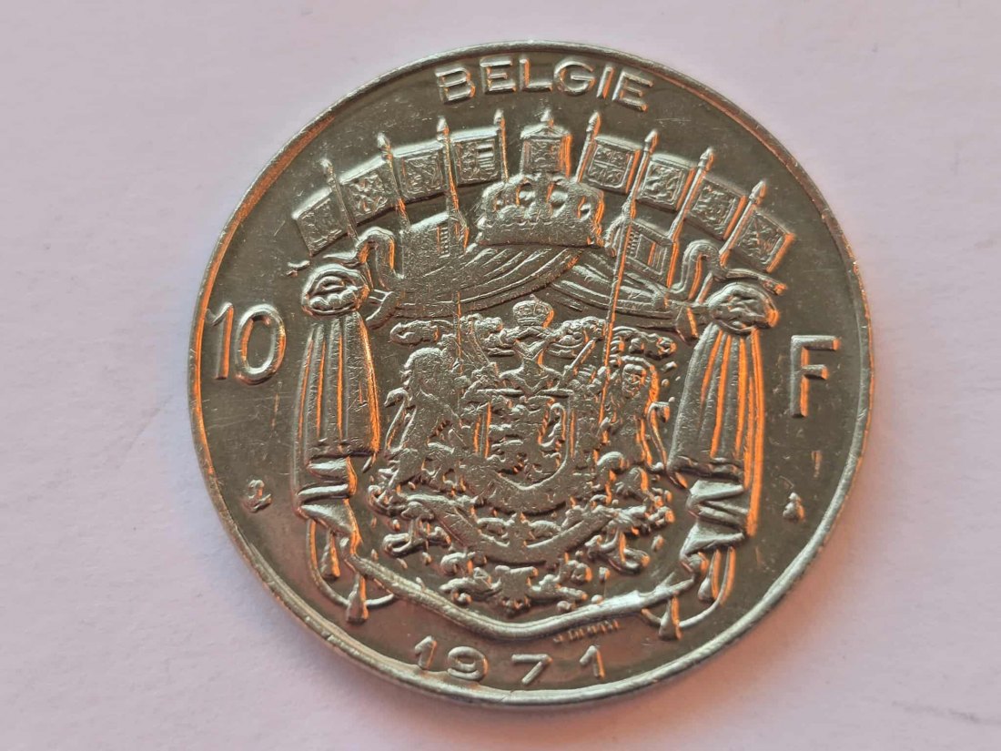 Belgien 10 Franc 1971 - Belgie - VZ   