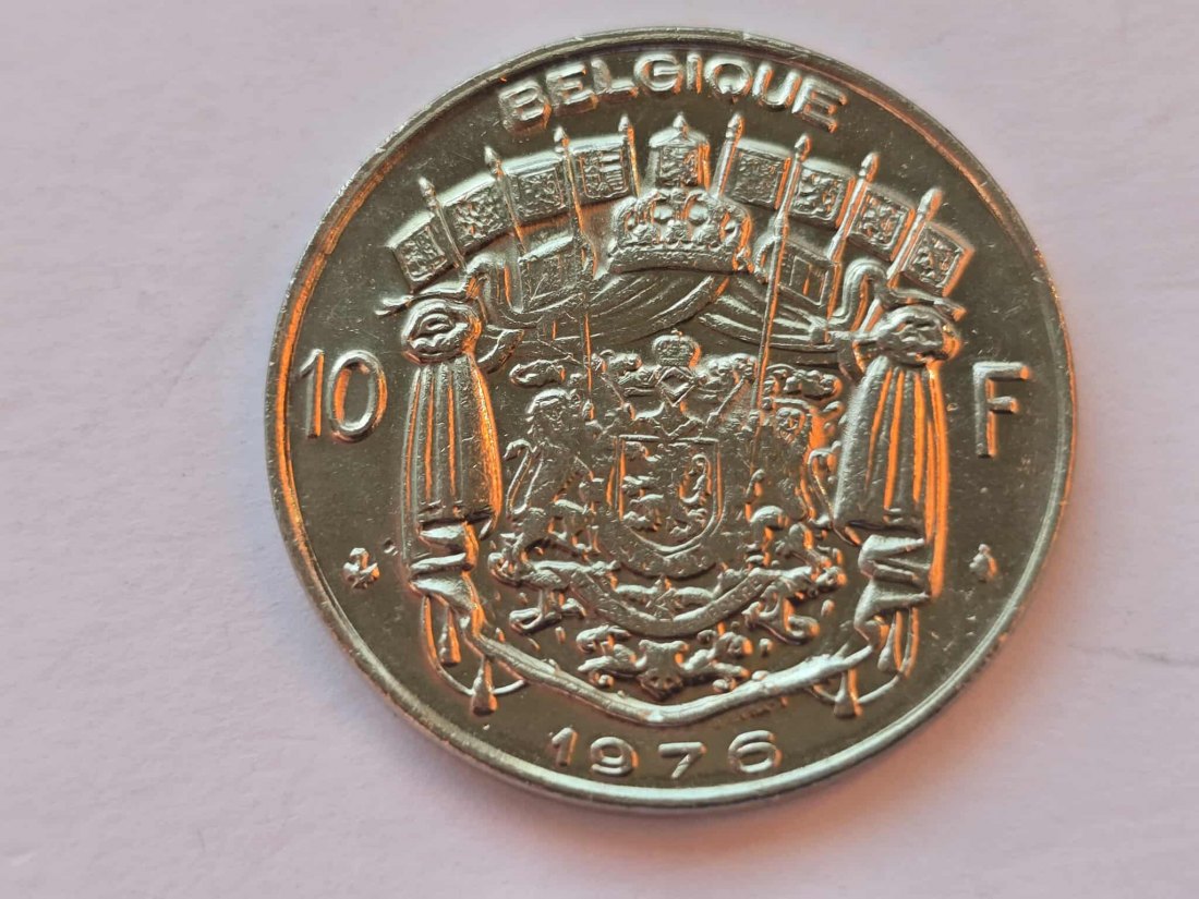  Belgien 10 Franc 1976 - Belgique - STG   