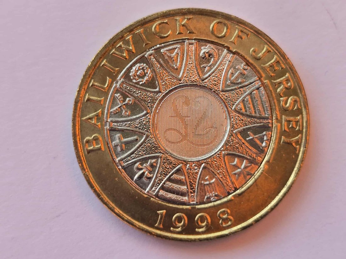  Jersey 2 Pound 1998 STG   
