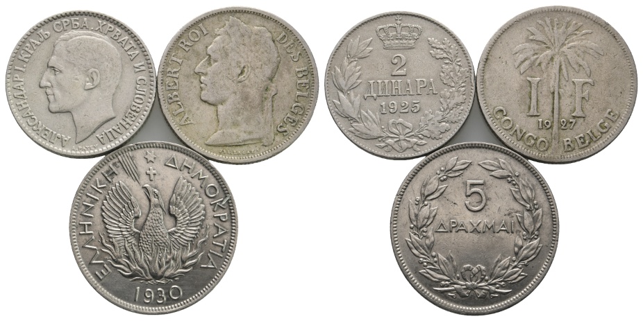  Ausland; Lot Kleinmünzen (3 Stück)   