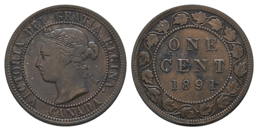  Ausland; Canada; one cent 1891   