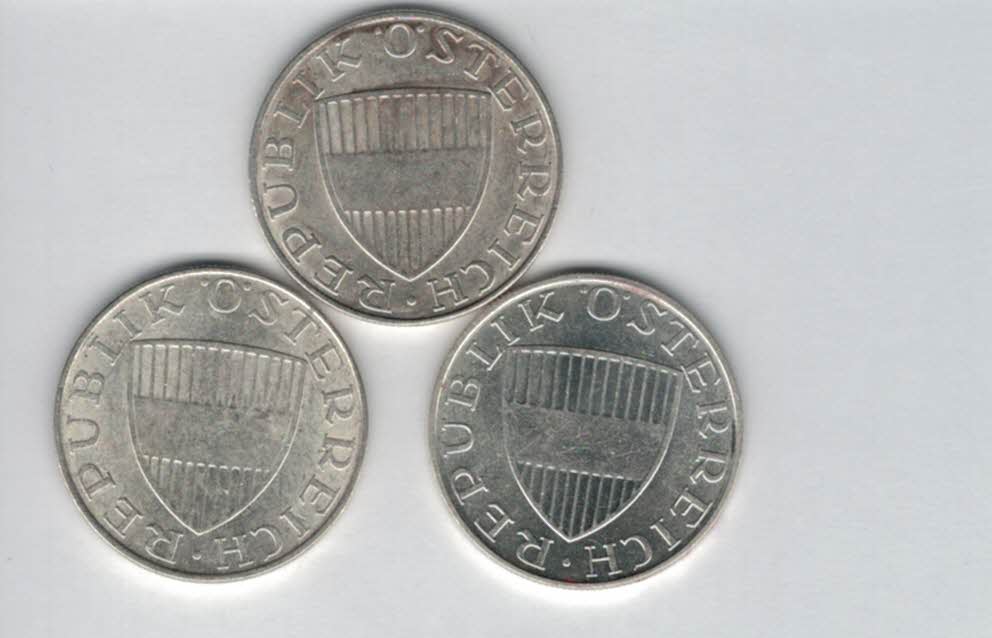  10 Schilling 1971 1972 1973 silber á 4,8g fein Österreich 2. Republik Spittalgold9800 (4785)197   