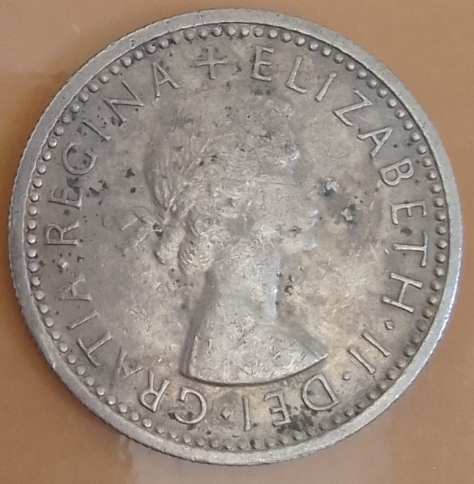  6 PENCE CIRCULATED COIN ..ELIZABETH..1963   