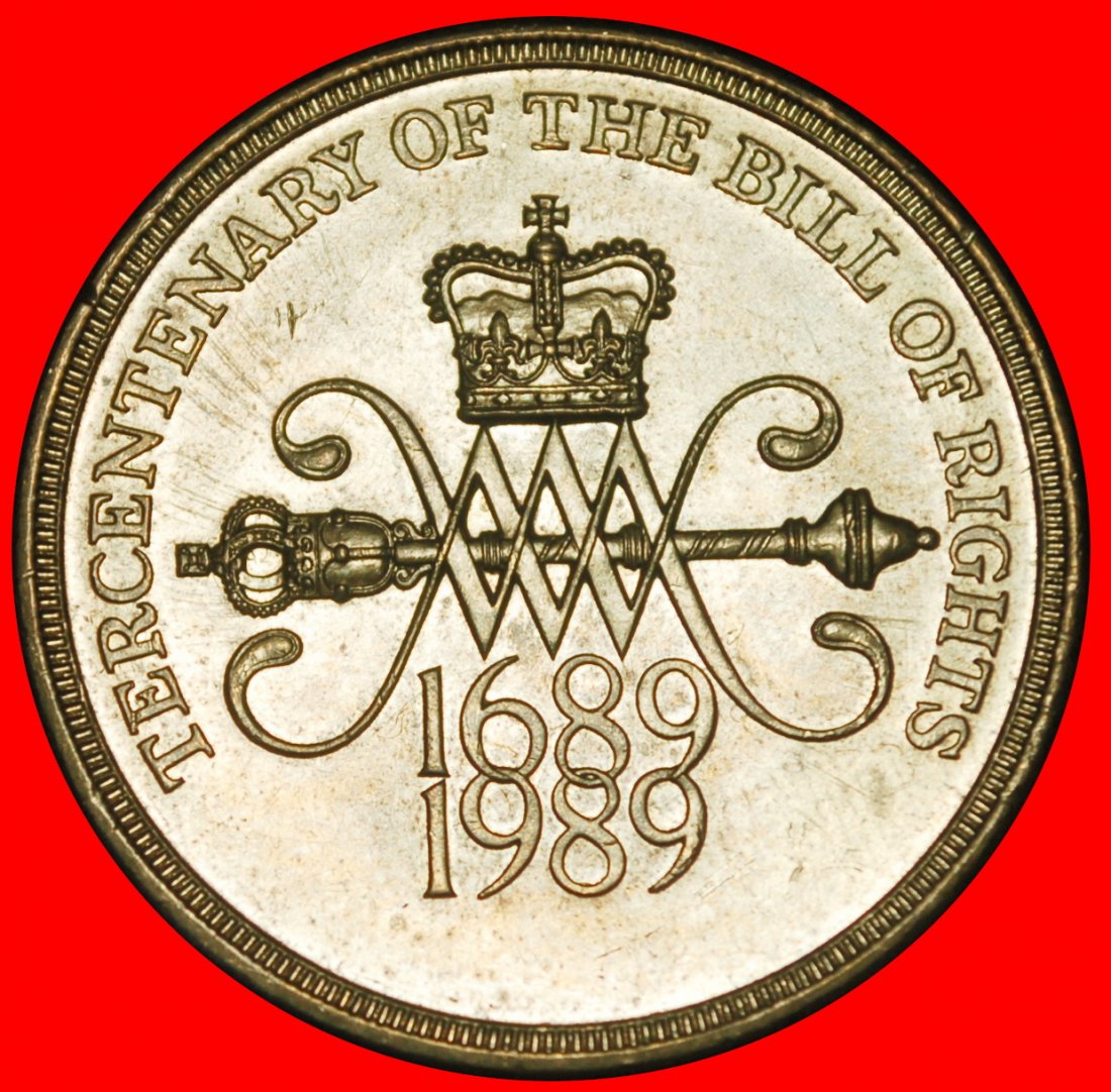  Ⰶ BILL: GREAT BRITAIN ★2 POUNDS 1689-1989 UNCOMMON! ELIZABETH II (1953-2022)★LOW START ★ NO RESERVE!   