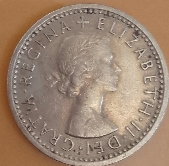  6 PENCE CIRCULATED COIN ..ELIZABETH..1960   