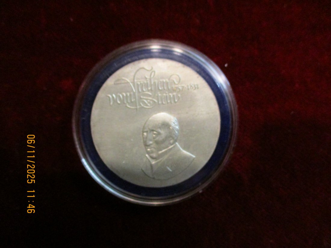  20 Mark DDR 1981 C.R. vom Stein 500er Silber 20,9 Gramm   